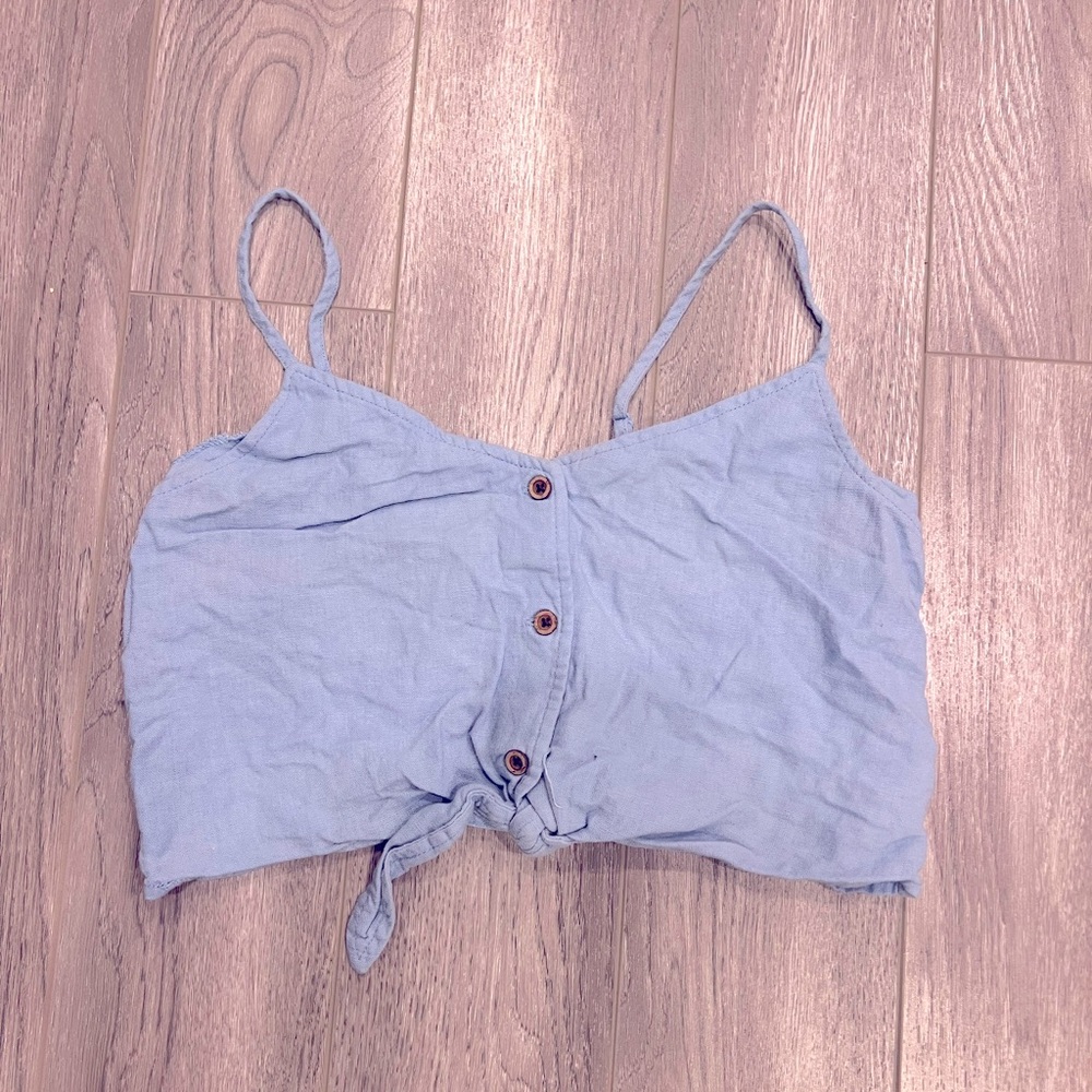 Garage blue crop top